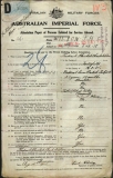 WILSON FREDERICK HAVELOCK (attestation paper)