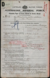 BALDWYN ARTHUR WILLIAM (attestation paper)