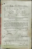 BATTYE ALBERT WILKINSON (attestation paper)