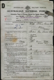 WEBB WILLIAM CLARENCE ROY (attestation paper)