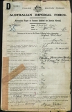 WALKER ALFRED (attestation paper)