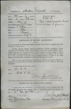 VERRALL ARTHUR JOHN (attestation paper)