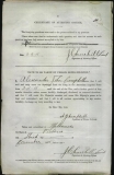 CAMPBELL ALEXANDER JOHN (attestation paper)