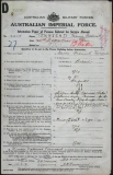 TOWNSEND FRANCIS FREDERICK (attestation paper)