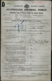 CLANCY ARTHUR JOHN (attestation paper)