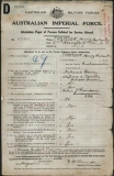 THOMSON HENRY HERBERT (attestation paper)