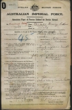 THOMAS HENRY ARTHUR (attestation paper)