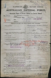 CLELAND WILLIAM ROBERT (attestation paper)