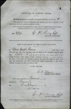 THOMAS ALFRED JOSEPH (attestation paper)