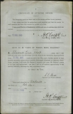 SHORT CLARENCE ERIC (attestation paper)