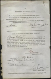 COHEN GEORGE (attestation paper)