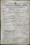 COLLINS LIONEL (attestation paper)