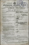 COLLIS ALBERT EDWARD (attestation paper)