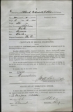 COLLIS ALBERT EDWARD (attestation paper)