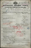 SHAW ARCHIBALD PATRICK (attestation paper)