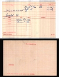 JOSEPH WILLIAM DRUMMOND(medal card)