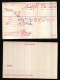 ARTHUR CLAUDE PASK(medal card)