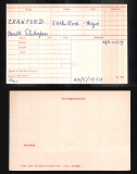 GERALD SHAKESPEAR CRAWFORD(medal card)