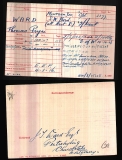 THOMAS PRYCE WARD(medal card)