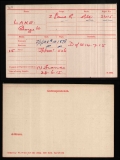 GEORGE WILLIAM LAKE(medal card)