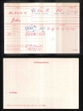 JOHN McHUGH(medal card)