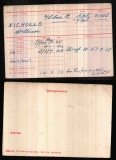 WILLIAM W NICHOLLS(medal card)