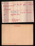 SAMUEL WARHURST(medal card)