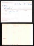 SAMUEL JOSEPH CADY(medal card)