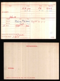 JOHN WILLIAM EVANS(medal card)