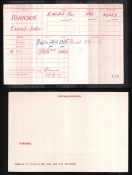 ERNEST JOHN JOHNSON(medal card)
