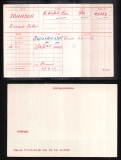 ERNEST JOHN JOHNSON(medal card)