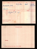 JAMES PICKERING alias PARSONS(medal card)