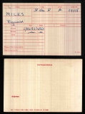 REGINALD GEORGE MILES(medal card)