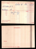 WILLIAM BERNARD STANLEY(medal card)