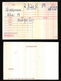 ALEC HENRY BINGHAM(medal card)