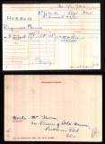 REGINALD MAURICE HERRON(medal card)