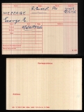 GEORGE ERNEST MESSAGE(medal card)