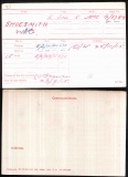 WILLIAM GEORGE SHOESMITH(medal card)