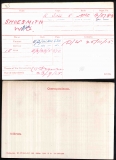 WILLIAM GEORGE SHOESMITH(medal card)