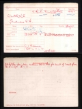 SIDNEY WILLIAM WRIGHT CLARKE(medal card)