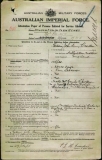 DOWDEN EDWIN JOHN HENRY (attestation paper)