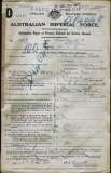 DOWELL ALBERT ERNEST (attestation paper)