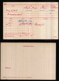 ALEXANDER McKAY(medal card)