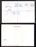 JOHN McCOLL(medal card)