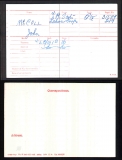 JOHN McCOLL(medal card)