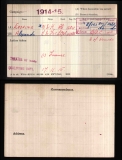 ALEXANDER ERSKINE(medal card)