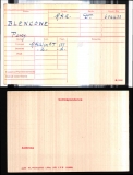 PERCY BLENCOWE(medal card)