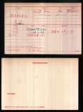 ARTHUR JAMES MORLEY(medal card)