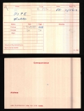 WALTER JOHN PIPE(medal card)