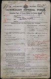 FITZGERALD MAURICE (attestation paper)